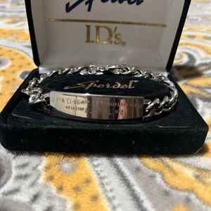 Vintage Speidel USA Stainless Steel ID Bracelet 8.25" Engraved "DAN THE JEDI ”